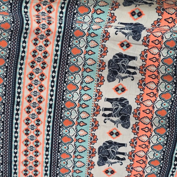 Patterned Maxi Skirt - Multicolor - Picture 4 of 5